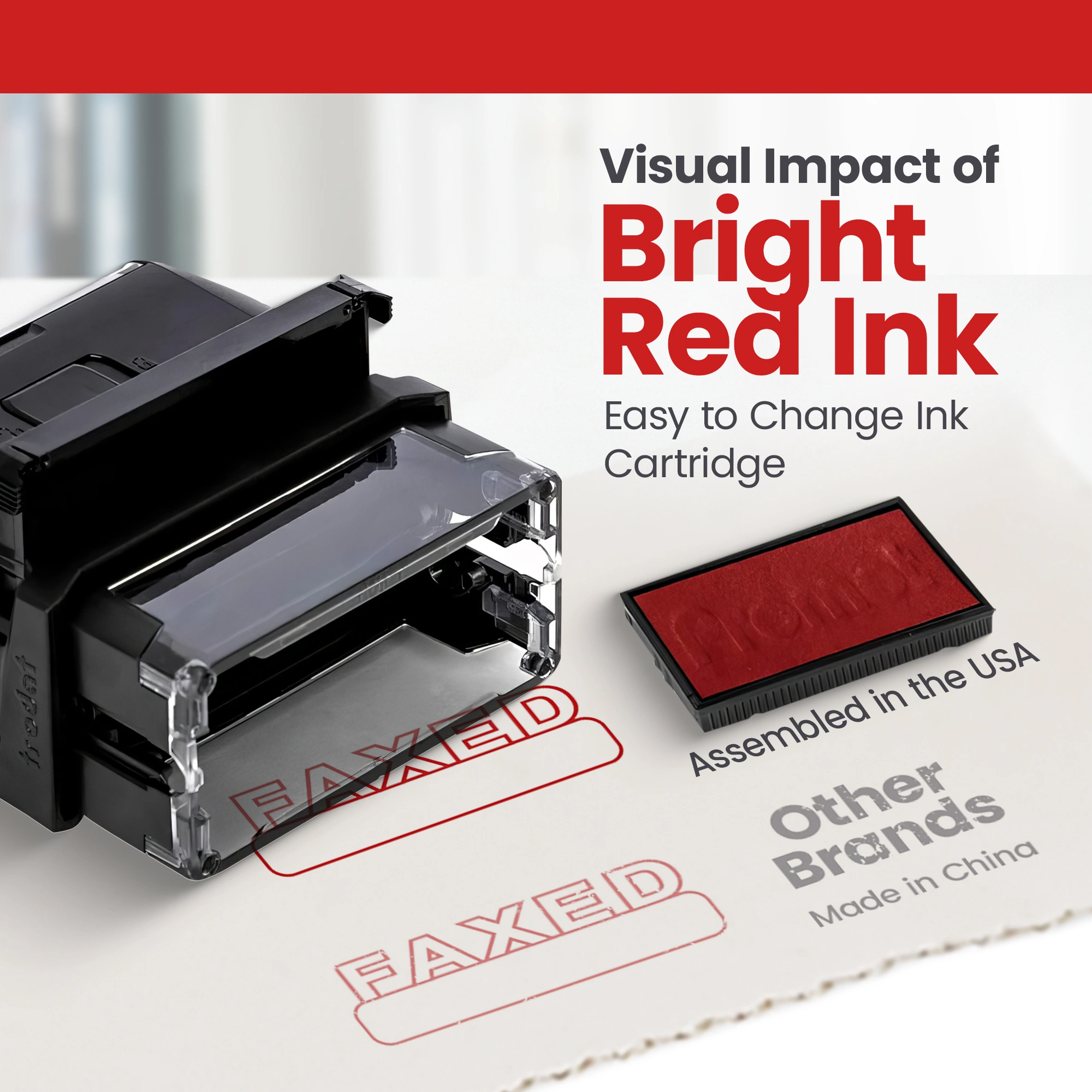 Box Outline Faxed Stamp